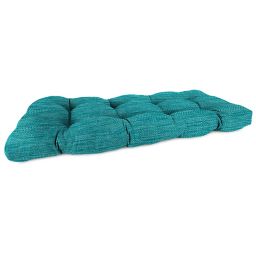 outdoor loveseat wicker cushion cushions inch solid remi lagoon settee bedbathandbeyond