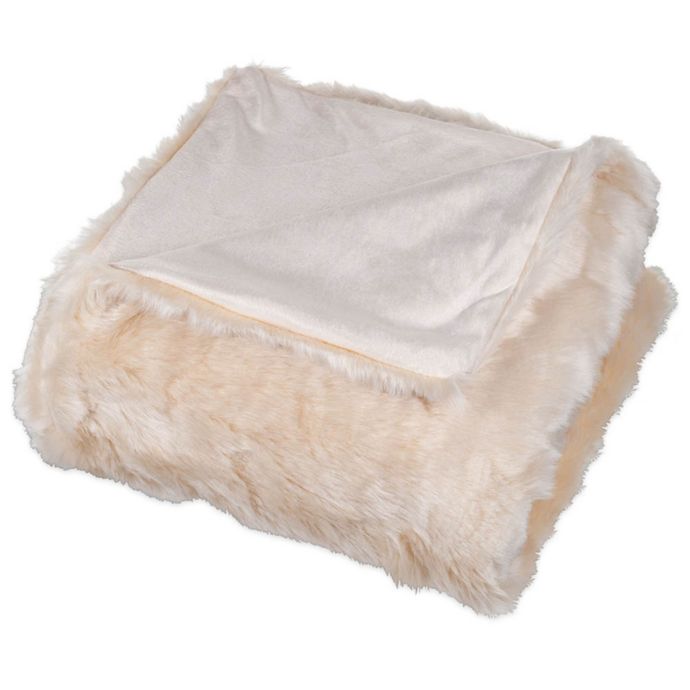 Nottingham Home Faux Fur Throw Blanket Bed Bath & Beyond