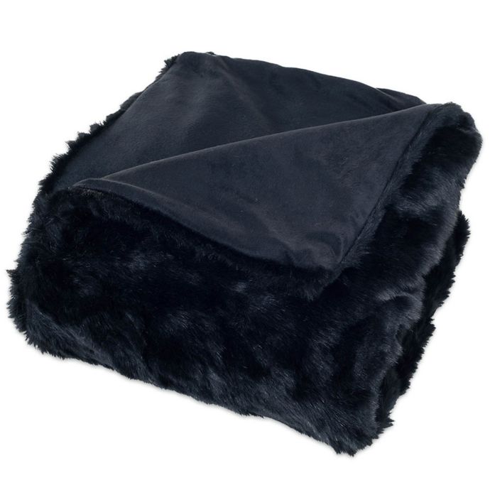 Nottingham Home Faux Fur Throw Blanket Bed Bath & Beyond