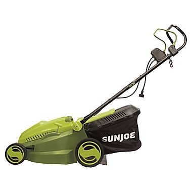 Sun Joe&reg; 15-Inch Corded Electric Lawn Mower/Mulcher in Green. View a larger version of this product image.