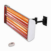 EnerG+&trade; HEA-21531 Wall Mounted Electric Infrared Outdoor Heater in Silver