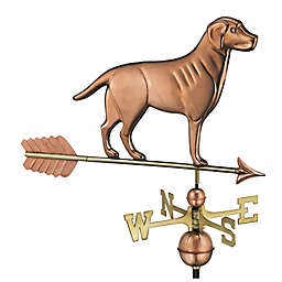 Good Directions Labrador Retriever Weathervane with Arrow in Polished Copper