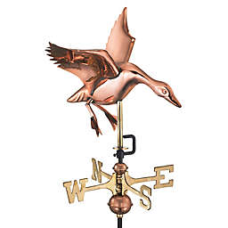 Good Directions Landing Duck Cottage Weathervane in Copper