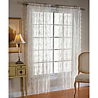 Alternate image 0 for Petite Fleur 84-Inch Rod Pocket Window Curtain Panel in White (Single)