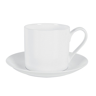 Nevaeh White&reg; by Fitz and Floyd&reg; Grand Rim 10 oz. Cup and Saucer. View a larger version of this product image.
