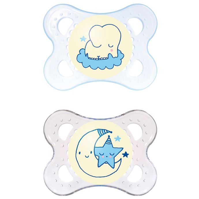 MAM Night Age 06 Months GlowintheDark Pacifier (2Pack) buybuy BABY