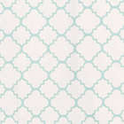 Alternate image 1 for Trend Lab&reg; Quatrefoil Flannel Fitted Crib Sheet in Mint