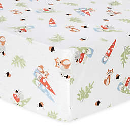 Trend Lab® Forest Gnomes Flannel Fitted Crib Sheet