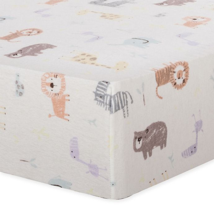 Trend Lab Crayon Jungle Flannel Fitted Crib Sheet Buybuy Baby