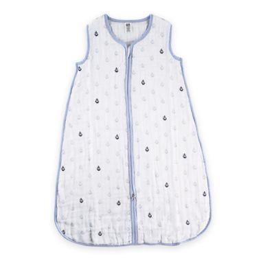 BabyVision&reg; Hudson Baby&reg; Anchors Muslin Sleeping Bag. View a larger version of this product image.