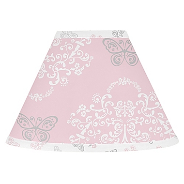 Sweet Jojo Designs Alexa Lamp Shade in Pink/Grey. View a larger version of this product image.