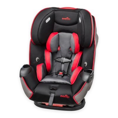 black and red car seat and stroller