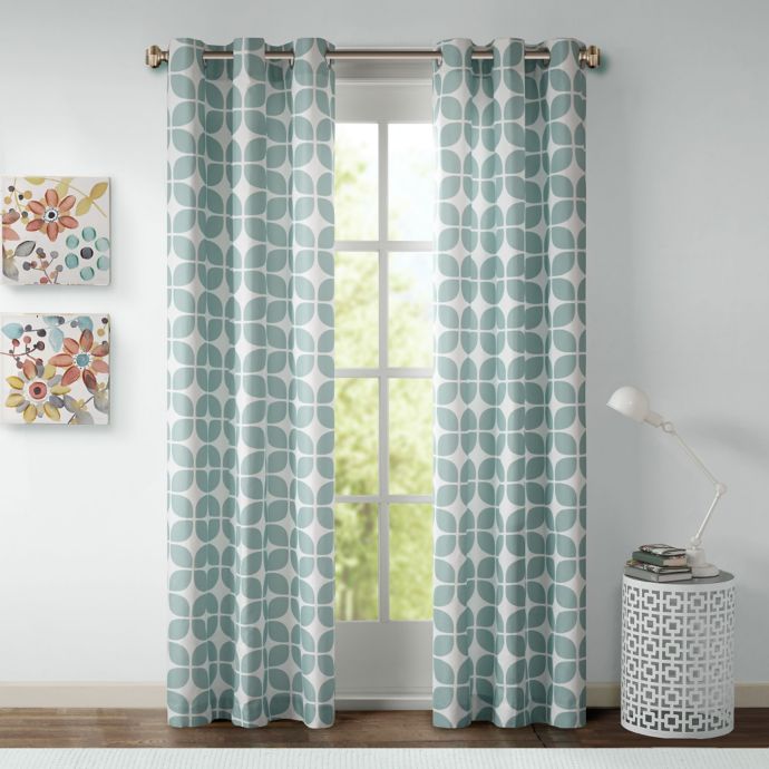 Intelligent Design Lita Grommet Top Window Curtain Panel Pair In