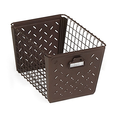 Macklin Medium Basket in Bronze. View a larger version of this product image.