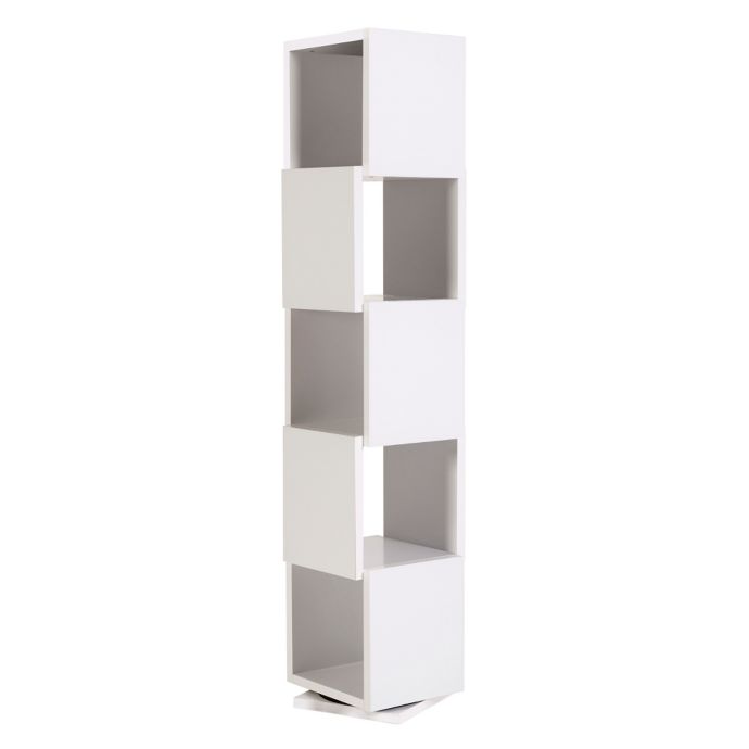 Tema Shell Revolving 5-Cube Storage Tower Bookcase in ...