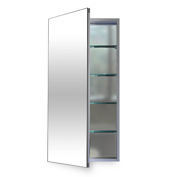flawless 16-inch medicine cabinet in silver | bed bath & beyond