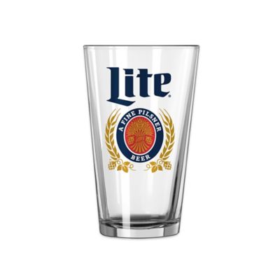 2 16 oz Pint Beer Glasses Miller Lite Taste Activation Set of Brand New!