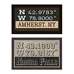 New York Coordinates Wall Art Collection