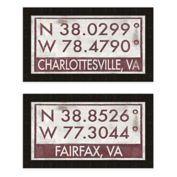 Virginia Coordinates Framed Wall Art Collection