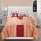 Alternate image 1 for B-Ball Reversible Comforter Set in Orange