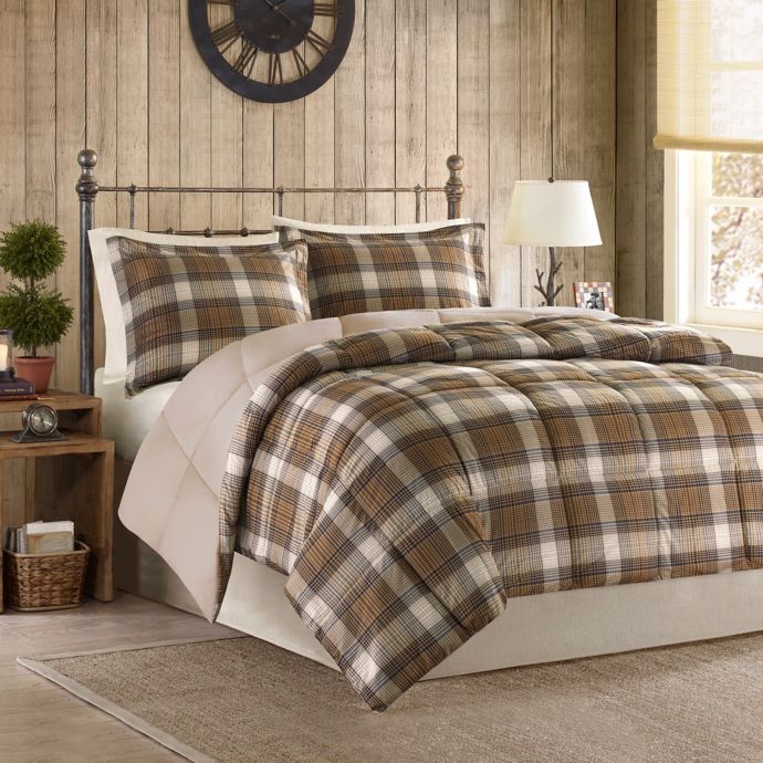 Woolrich Lumberjack Comforter Set in Brown | Bed Bath & Beyond