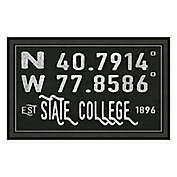 State College, Pennsylvania Coordinates 16-Inch x 28-Inch Framed Wall Art