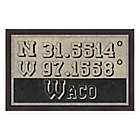 Alternate image 0 for Waco, Texas Coordinates 28-Inch x 16-Inch Framed Wall Art