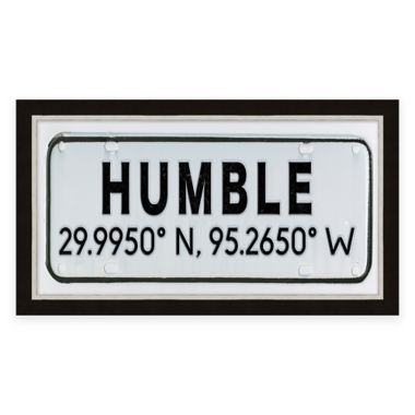 Humble, Texas Coordinates 28-Inch x 16-Inch Framed Wall Art. View a larger version of this product image.