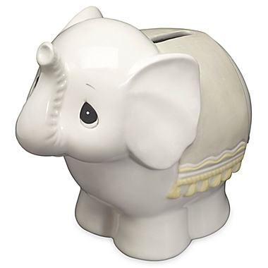 Precious Moments&reg; Elephant Bank in Grey. View a larger version of this product image.