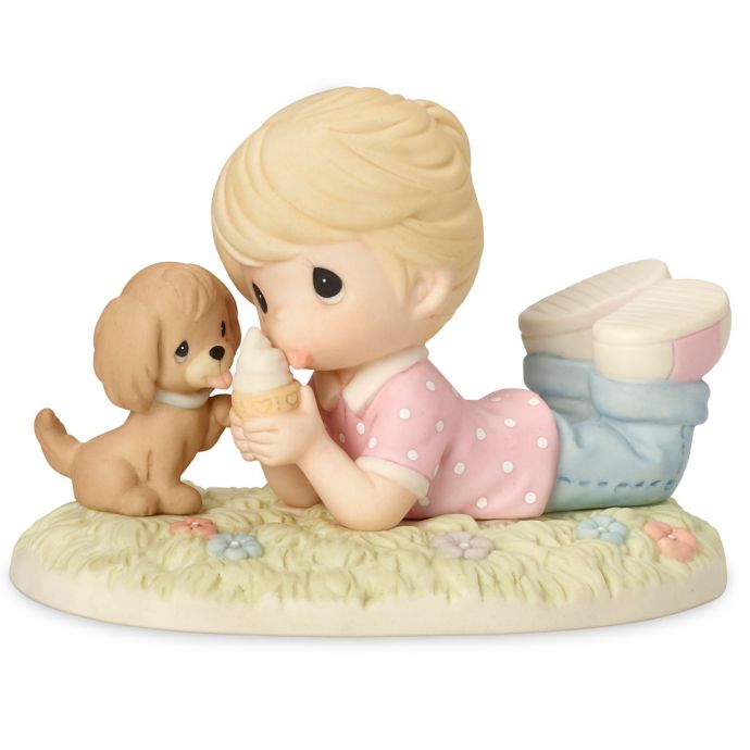 precious moments figurines with dogs