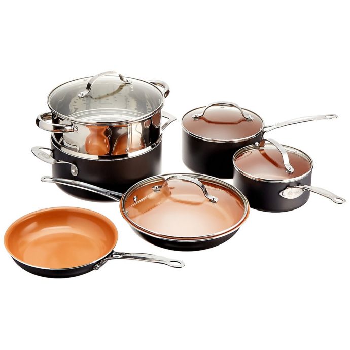 Gotham Steel Ti Cerama Nonstick Ceramic 10 Piece Cookware Set Bed Bath Beyond