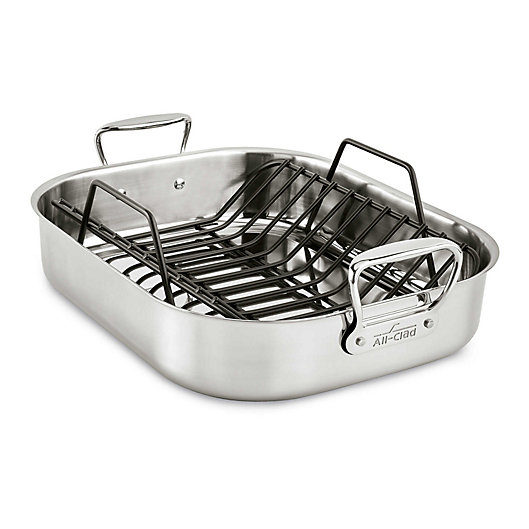 Alternate image 1 for All-Clad® Stainless Steel Roaster With Rack