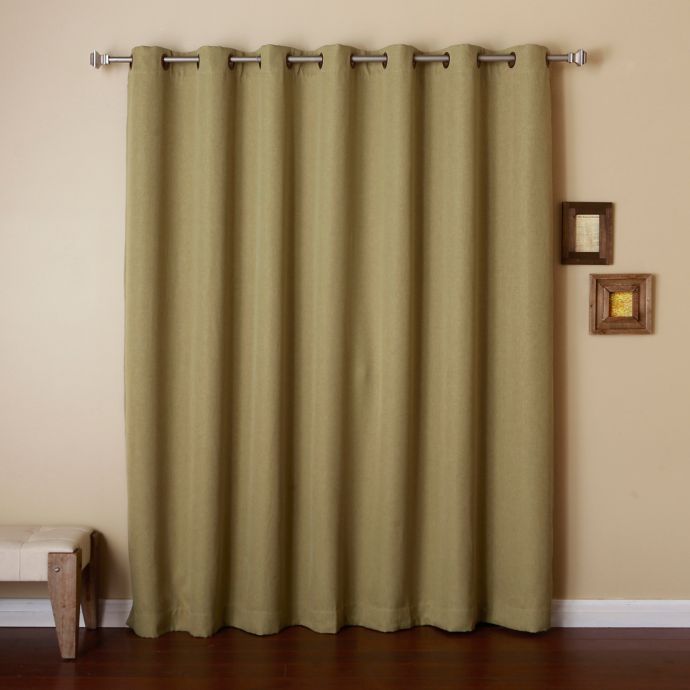 Decorinnovation Wide Width Grommet Top Room Darkening Window