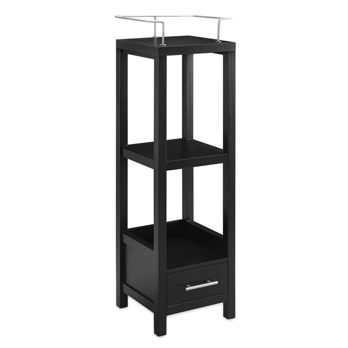 Hudson Space Tall Storage Cabinet In Black Bed Bath Beyond