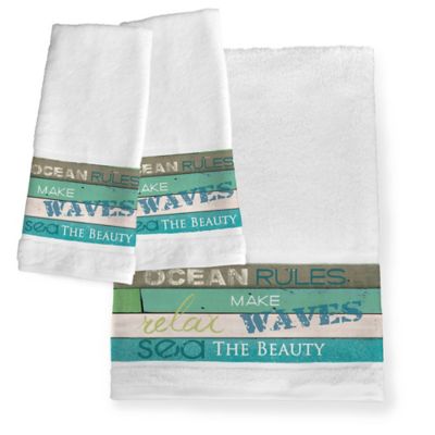 Laural Home Lake Rules Luxury Beach Towel 40" x 70" 