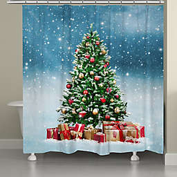 Laural Home Snowy Tree Shower Curtain