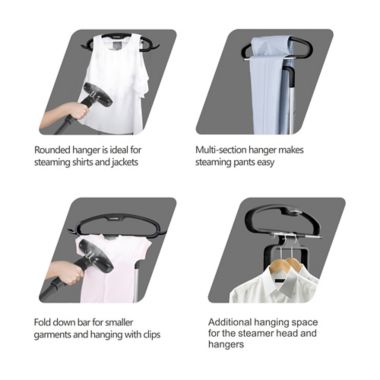 SALAV Professional Series 1500-Watt Garment Steamer in Black. View a larger version of this product image.