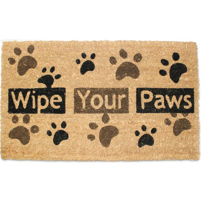 J M Home Fashions 18 Inch X 30 Inch Wipe Your Paws Doormat