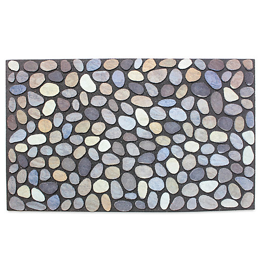 Alternate image 1 for J&M Home Fashions 18-Inch x 30-Inch Pebbles Door Mat