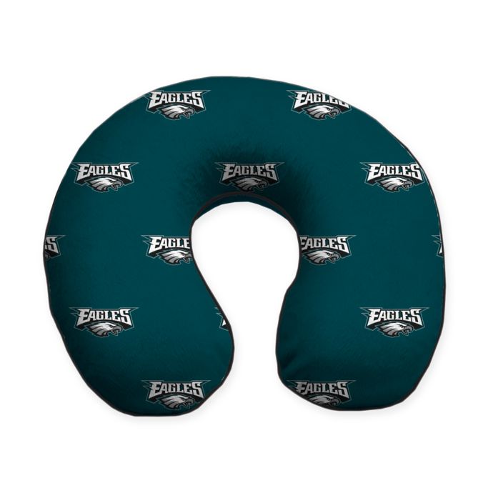 NFL Philadelphia Eagles Memory Foam UShaped Neck Travel Pillow Bed