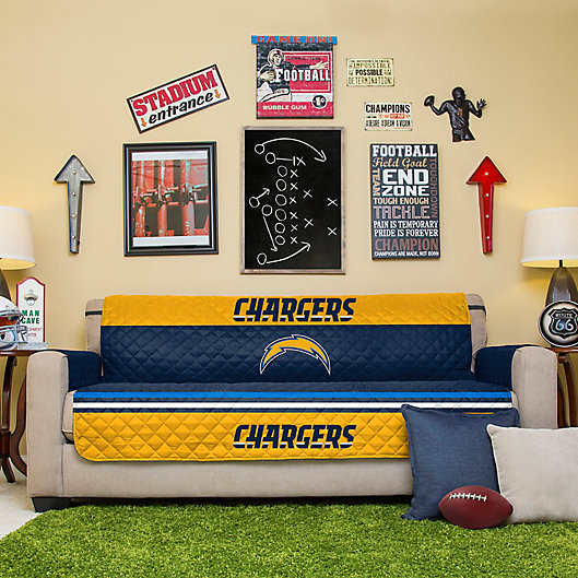 Nfl Los Angeles Chargers Sofa Cover, Los Angeles Chargers Shower Curtain