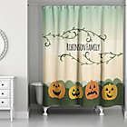 Alternate image 0 for Pumpkin Patch Friends Shower Curtain in Green/Orange