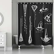 Witchify Shower Curtain in Black/White