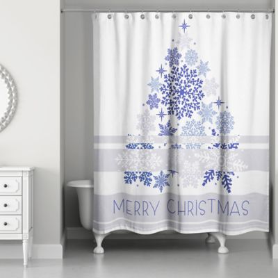 christmas shower curtain