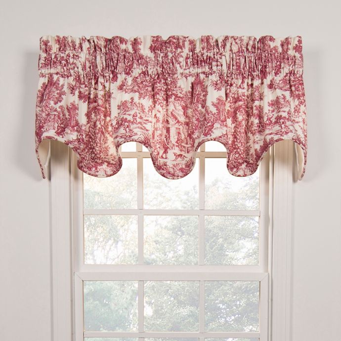 Victoria Park Toile Scallop Window Valance Bed Bath Beyond