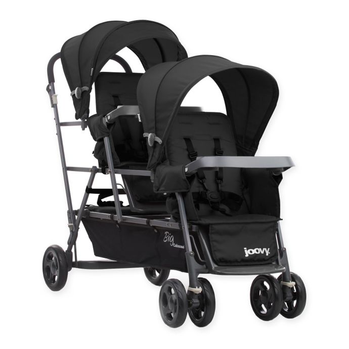 Joovy® Big Caboose Graphite StandOn Triple Stroller in Black Bed