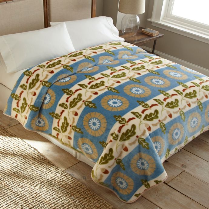 Floral Stripe Luxury Oversized Queen Blanket Bed Bath and Beyond Canada