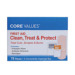 Core Values™ 75-Piece Clean, Treat, & Protect Wound Care Kit