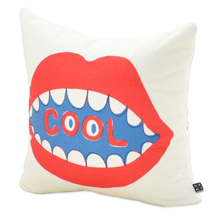 Deny Designs Nick Nelson Cool Mouth Square Throw Pillow Buybuy Baby