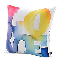 Deny Designs Cmykaren Love 4 Square Throw Pillow